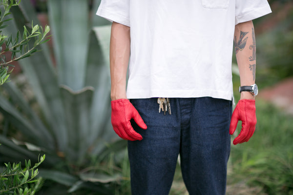 Lamp gloves -Punching glove- Red