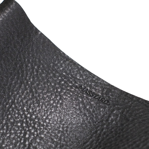 MASSTARD -MINIMAL LEATHER SACOCHE- BLACK