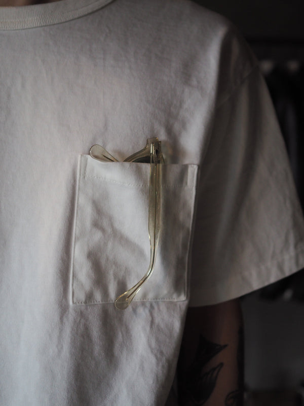 MASSTARD - POCKET Tee - WHITE