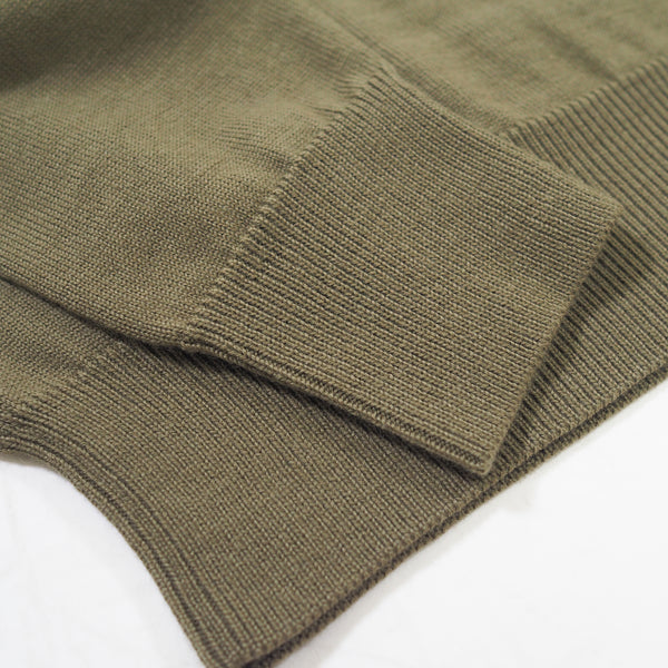 MASSTARD - DAILY MOCK SWEATER- OLIVE