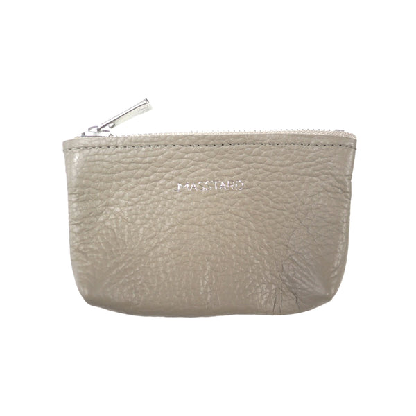 MASSTARD -MINIMAL LEATHER POUCH (Petit)- GREIGE